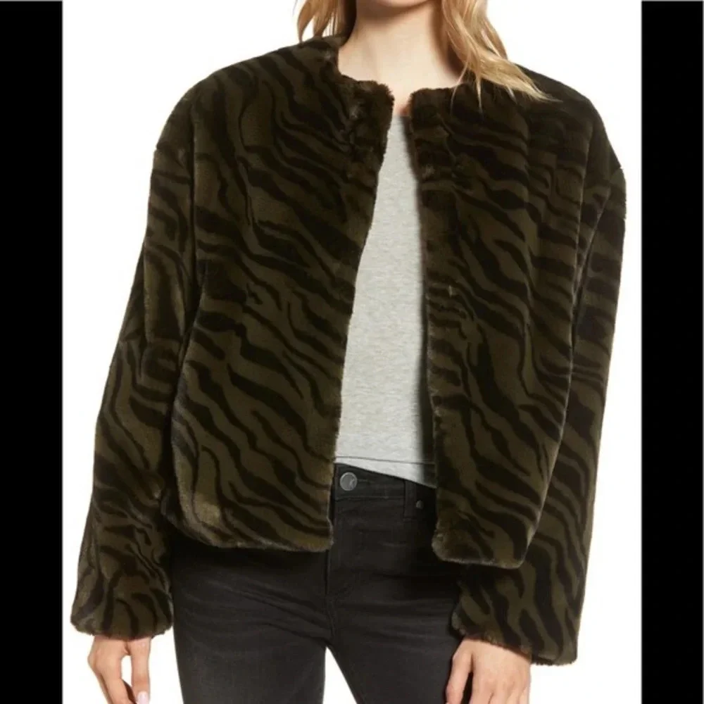 Sanctuary Safari Faux Fur Jacket